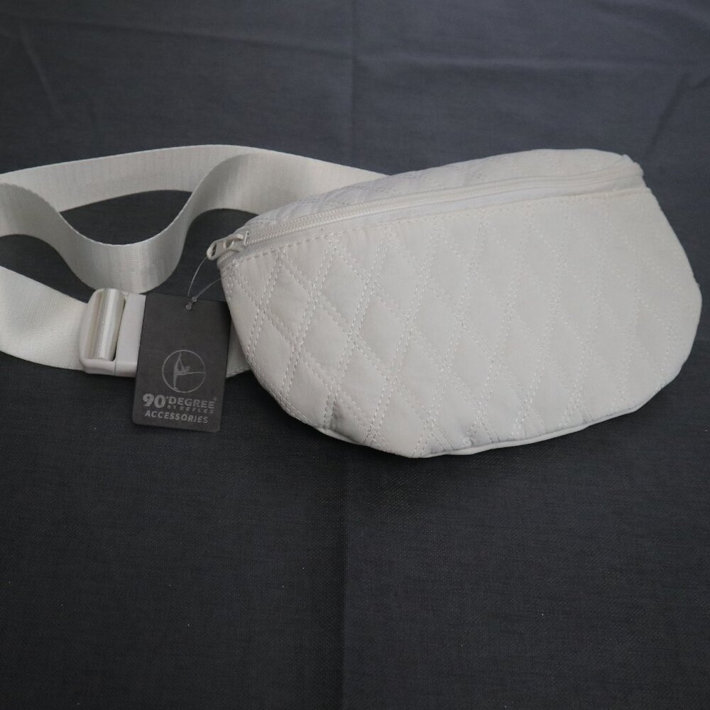 90 Degrees White Fanny Pack